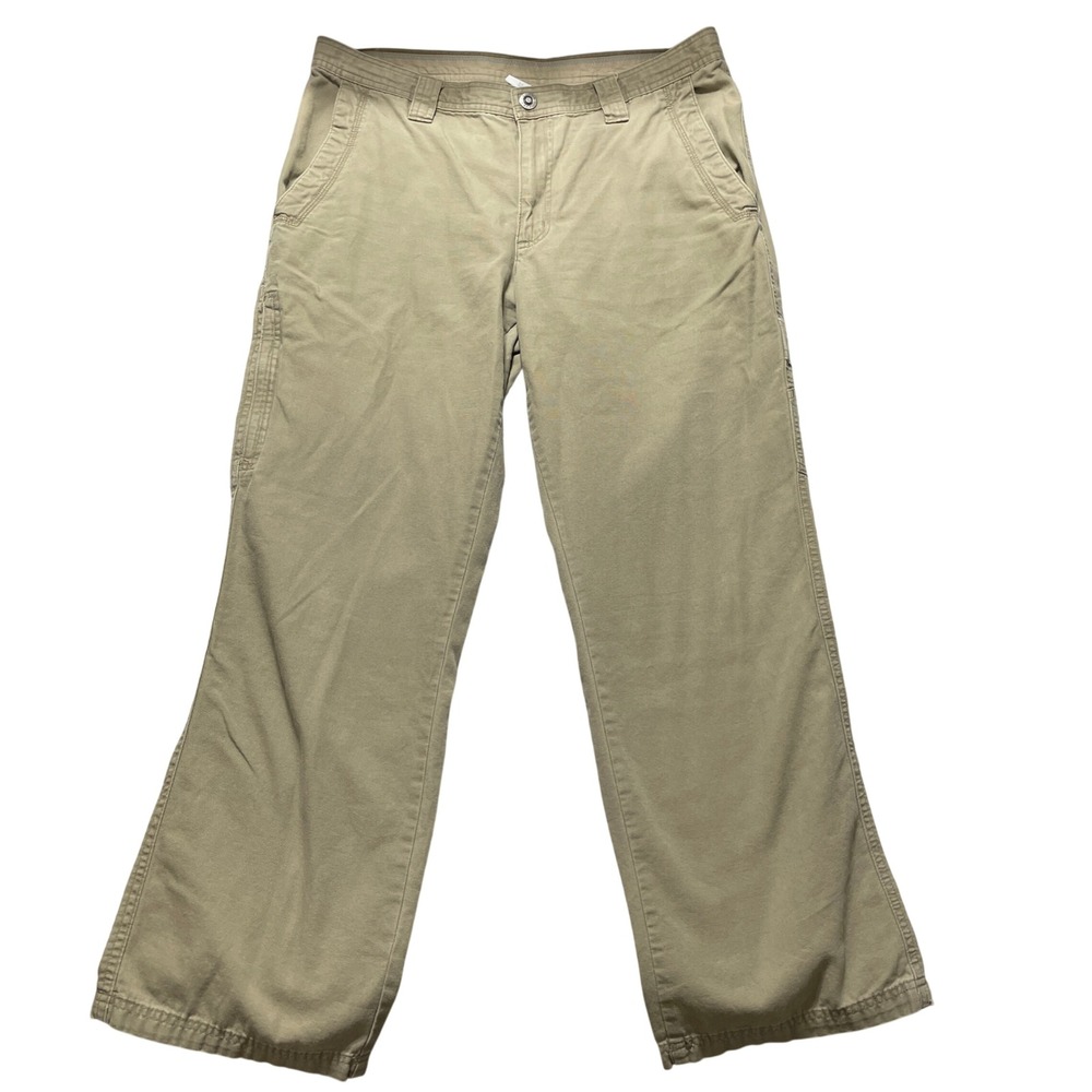 Columbia Omni-Shield Mens Cargo Pants Tan Khaki Cotton AM8564 34x30